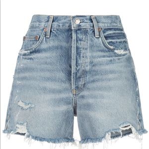 New AGOLDE Dee Denim Shorts in Ricochet